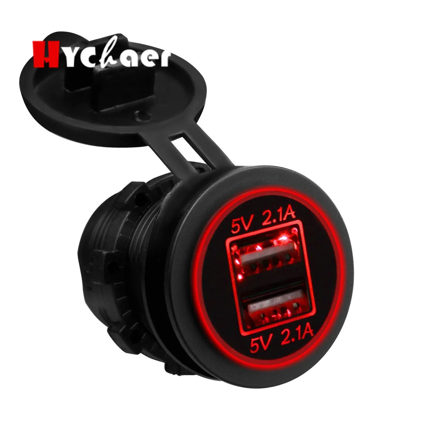 Зарядное устройство для автомобильной розетки адаптер питания с двумя USB