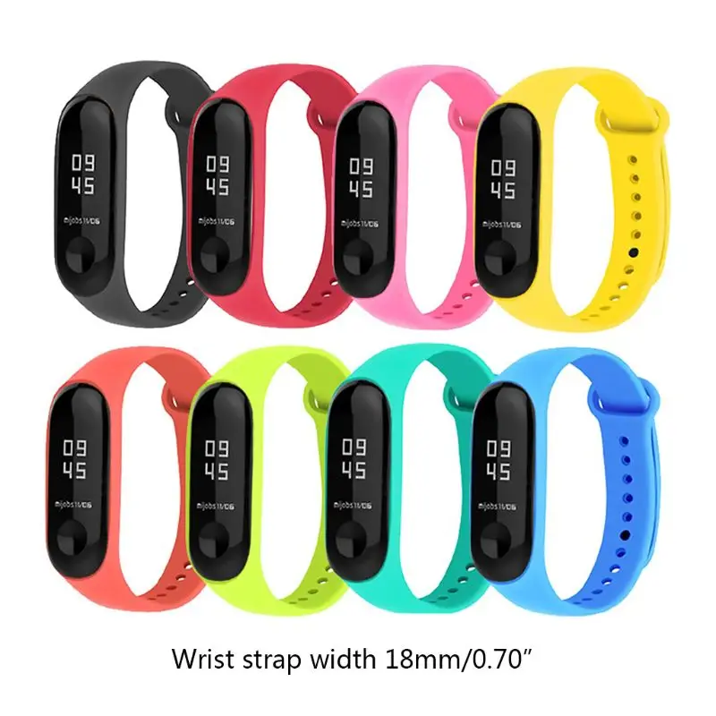 

8-15pcs Silicone Bracelet Replacement Watchband for Xiao mi Mi Smart Band 4 3