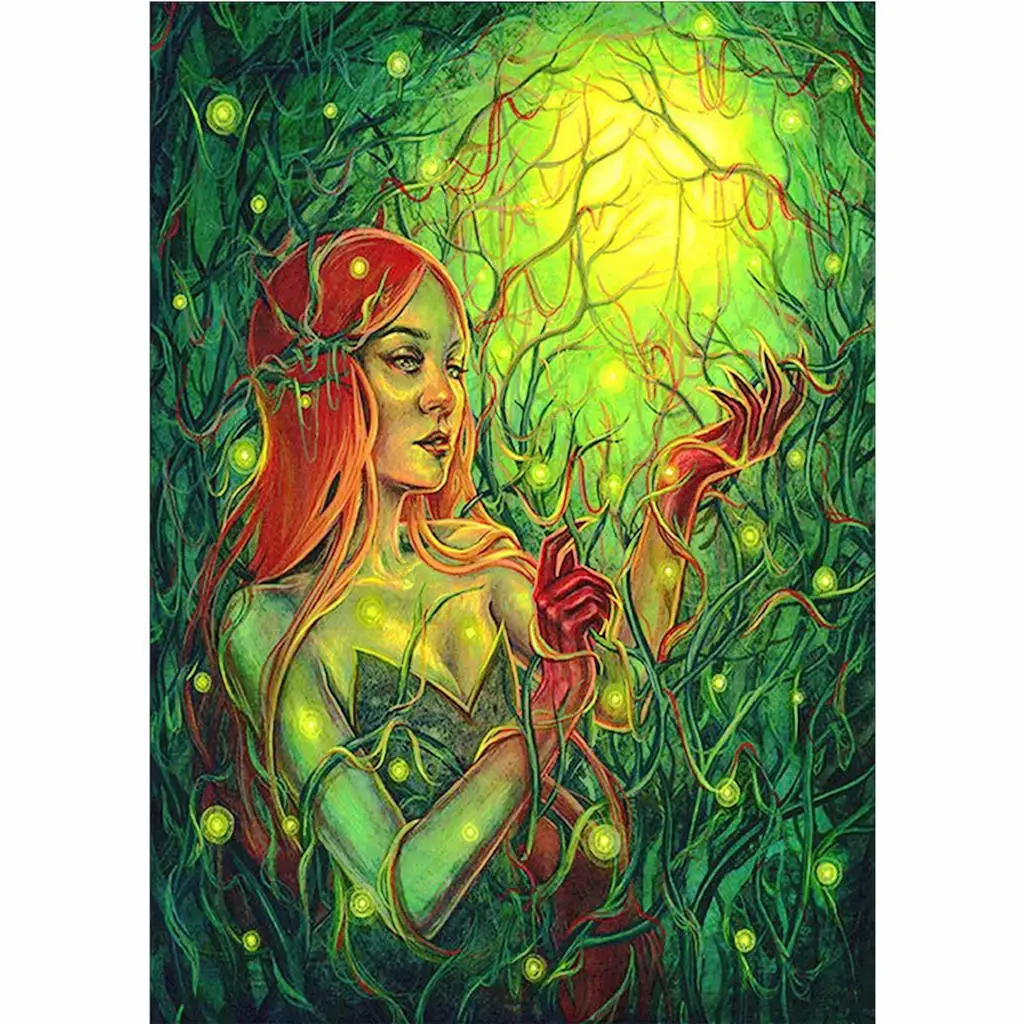 

Home 5D DIY Diamond Painting "Firefly Girl" full diamond cross-stitch arts crafts and sewing needle art decorative gift Mozaïek