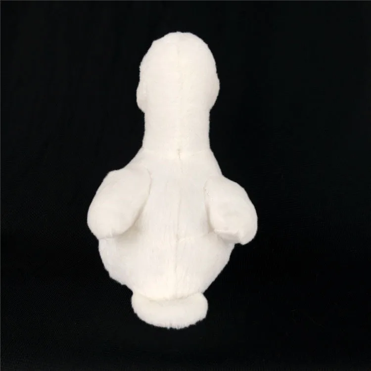 Маленькая милая игрушка в виде белой утки плюшевая подарок на день рождения