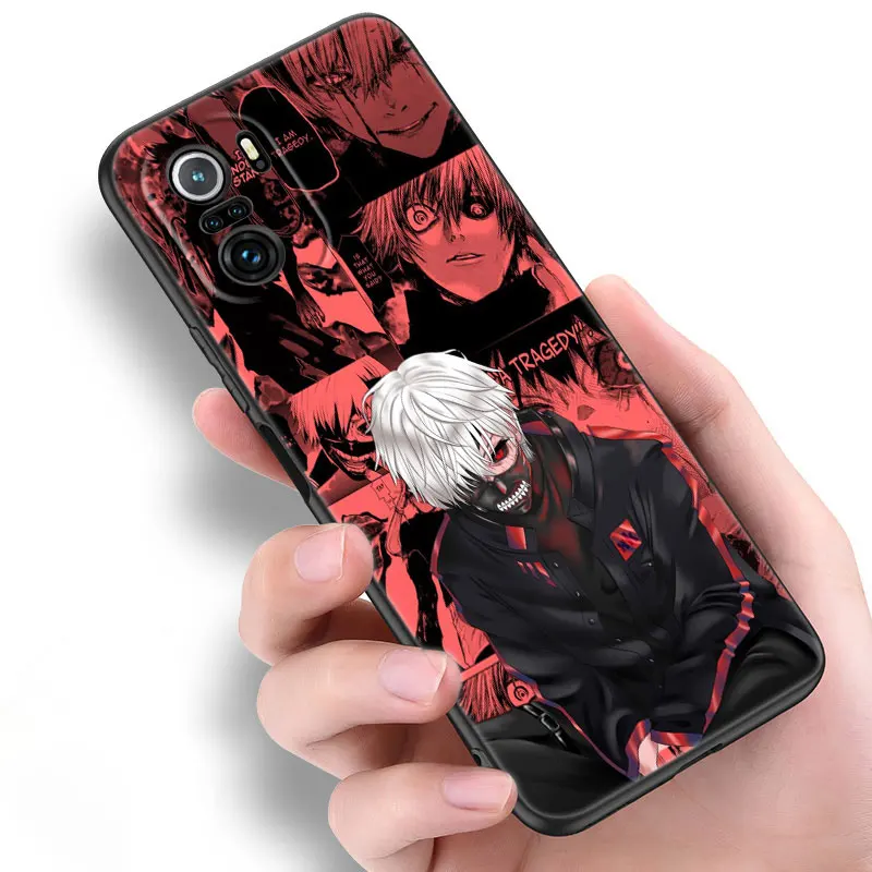 anime tokyo ghoul phone case for xiaomi mi poco x3 nfc f3 gt m3 10t 11t 11x pro 11i a2 11 lite ne 5g civi soft tpu black cover free global shipping