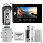 Дверной видеодомофон, Электрический дверной замок с разблокировкой, 12 В, с камерой, датчиком движения, SD-картой