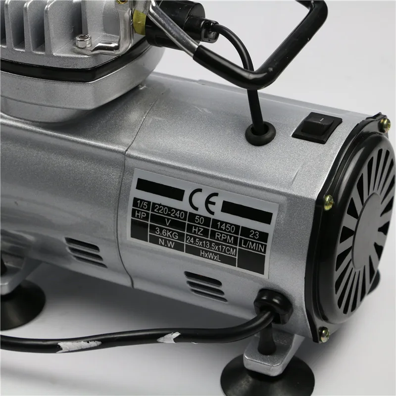 Onnfang Аэрограф Высокое качество одноцилиндровый поршневой компрессор 1/5 л. С.