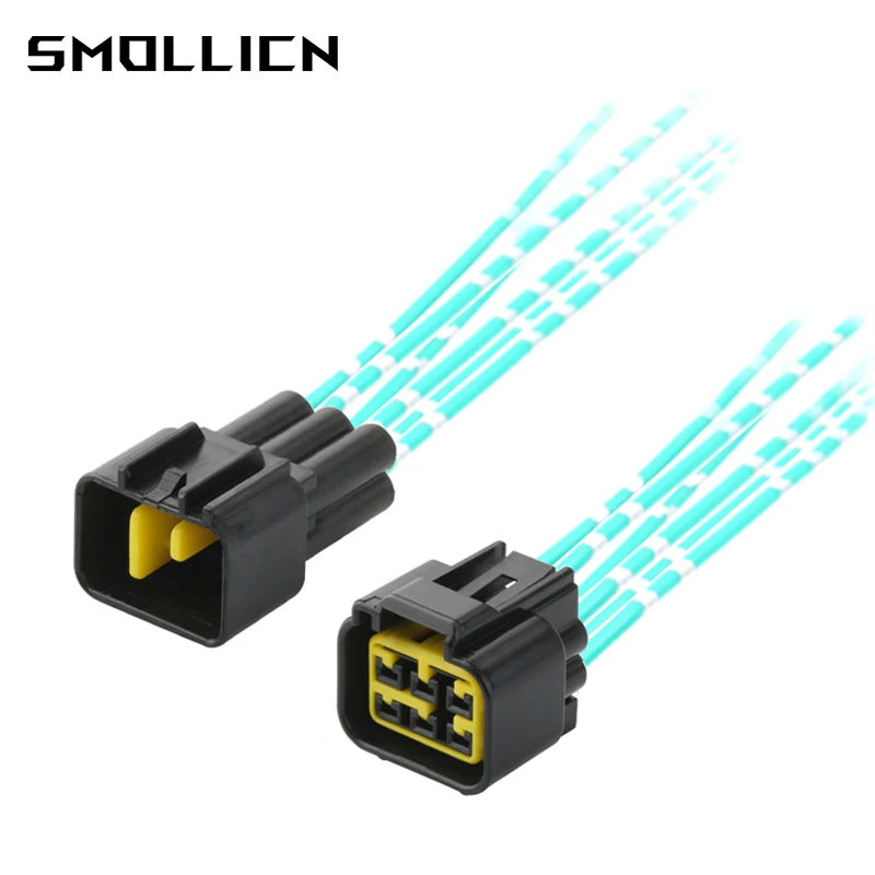 

1-50 Sets 6 Pin Auto Window lifterIgnition Coil Plug Waterproof Electricity Connector Socket For Ford Mondeo FW-C-6M-B/FW-C-6F-B