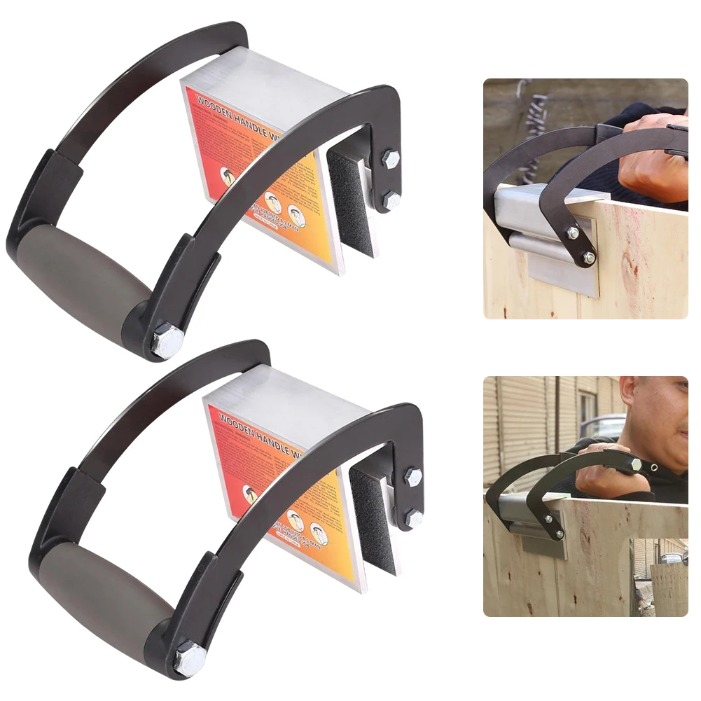 

2PCS Panel Carrier Heavy Duty Metal Board Gripper Plywood Carrying Tool Wood Board Lifter Anti-Skid Tool Sheetrock Lifting Tools