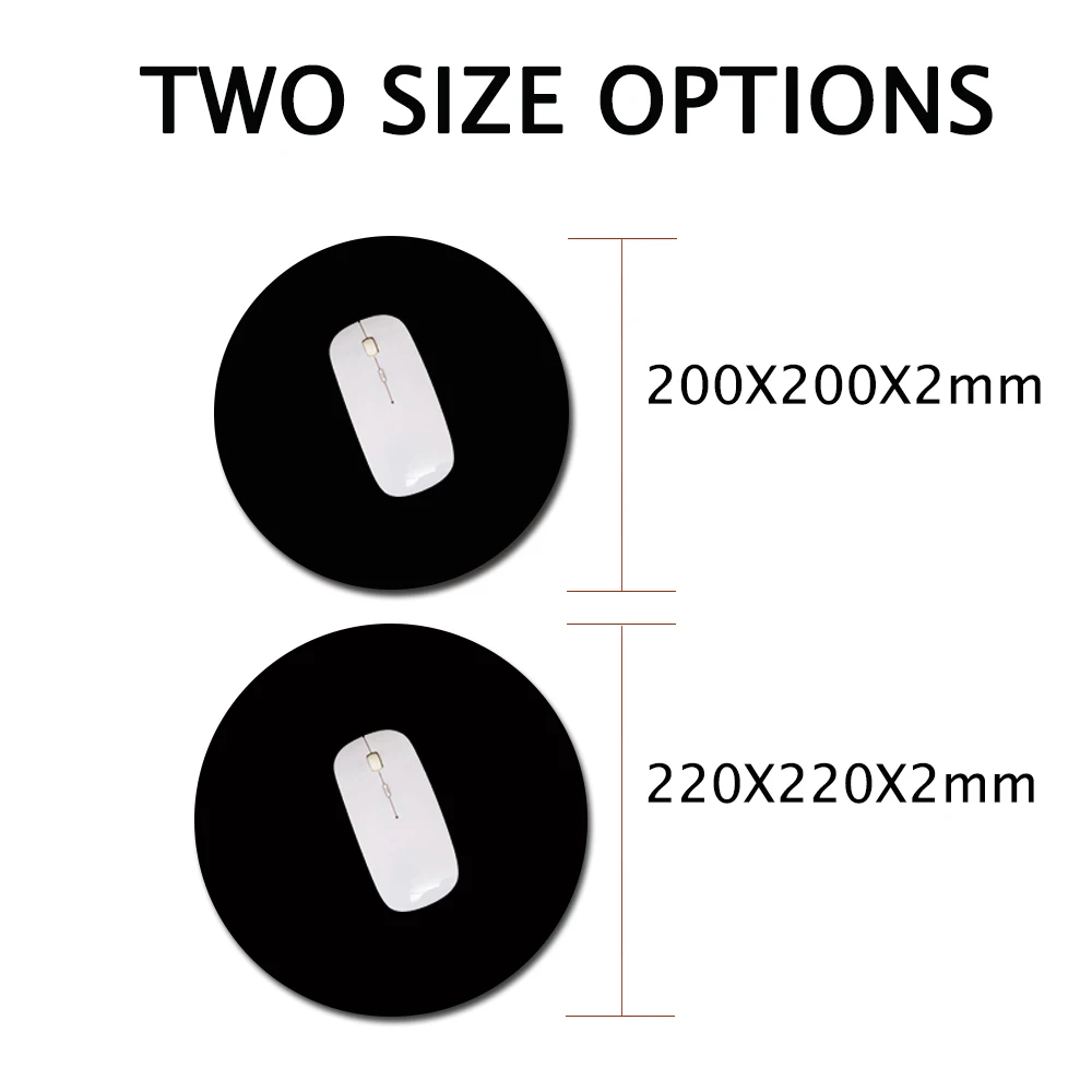 20x20cm Mouse Pad Round Texture Pattern Custom Game Non-slip Space Marble Computer Small Desk Mat Cute | Компьютеры и офис