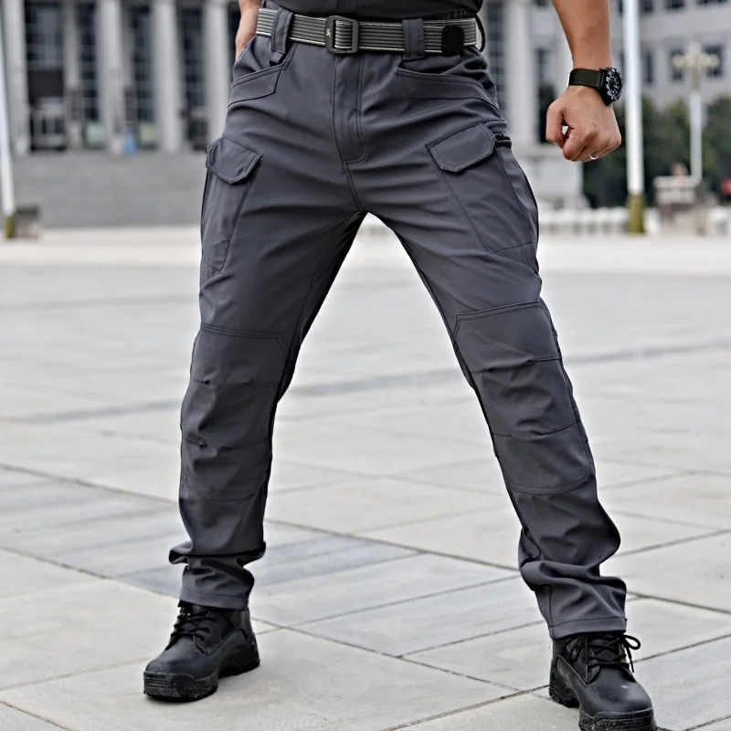 

Spring and summer speed trousers men's tactical pants waterproof multi-bag pants loose pants ruling official workshop breathable