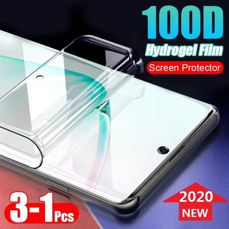Защитная Гидрогелевая пленка для Samsung Note 10 Plus Lite S20 Ultra S10 5G S10e (не стекло) экрана