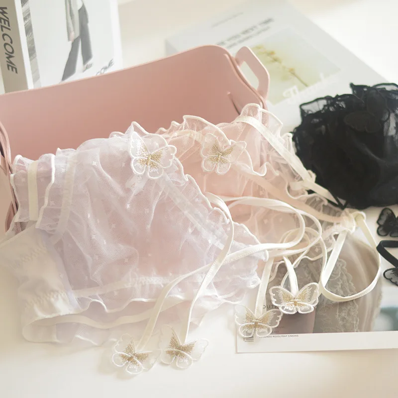 

Plus Size Kawaii Lingerie Seamless Underwear Cute Women Thong Panties Low Rise See Through Transparent Women's Briefs Underpants