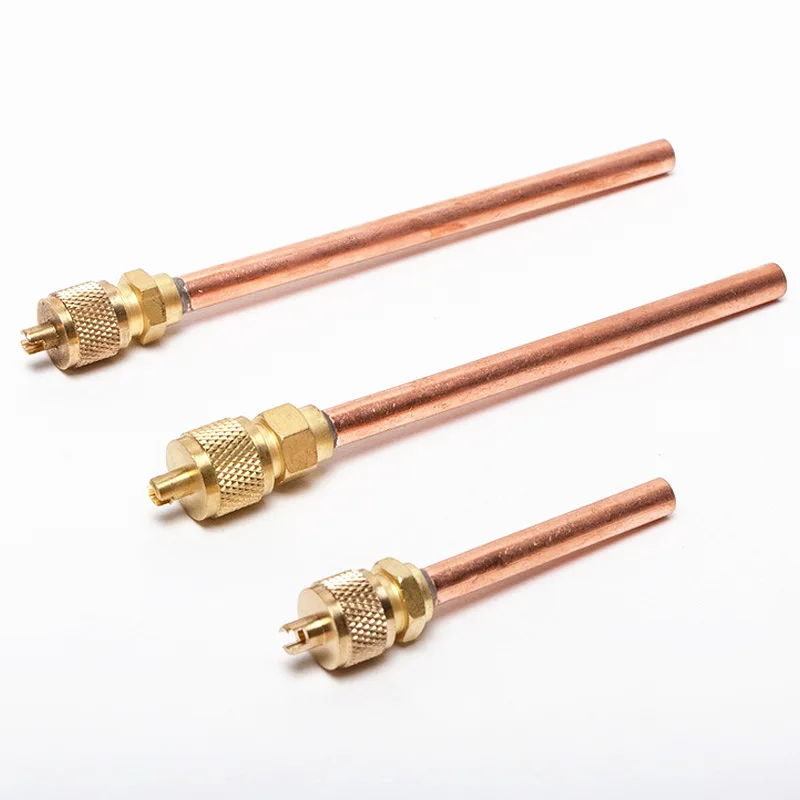 

Refrigerator air conditioner add liquid Brass Needle valve 6mm OD Copper Tube Check valve refrigerator Filling Parts,JO21079