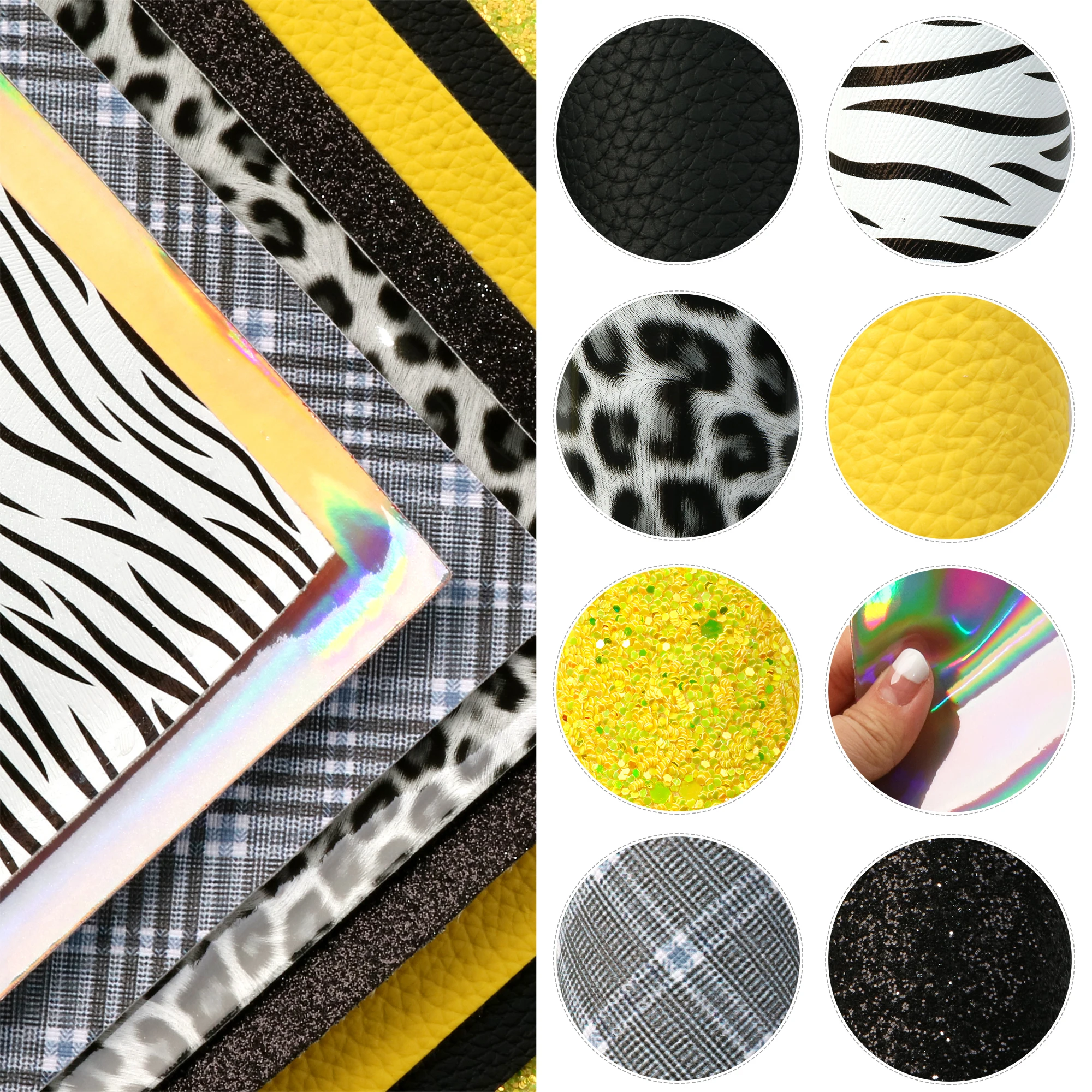 

20*34cm Ballet Cow Printed Assorted Faux Leather Set For DIY Handmade Earring Bows Making Home Textile Upholstery,1Yc10770