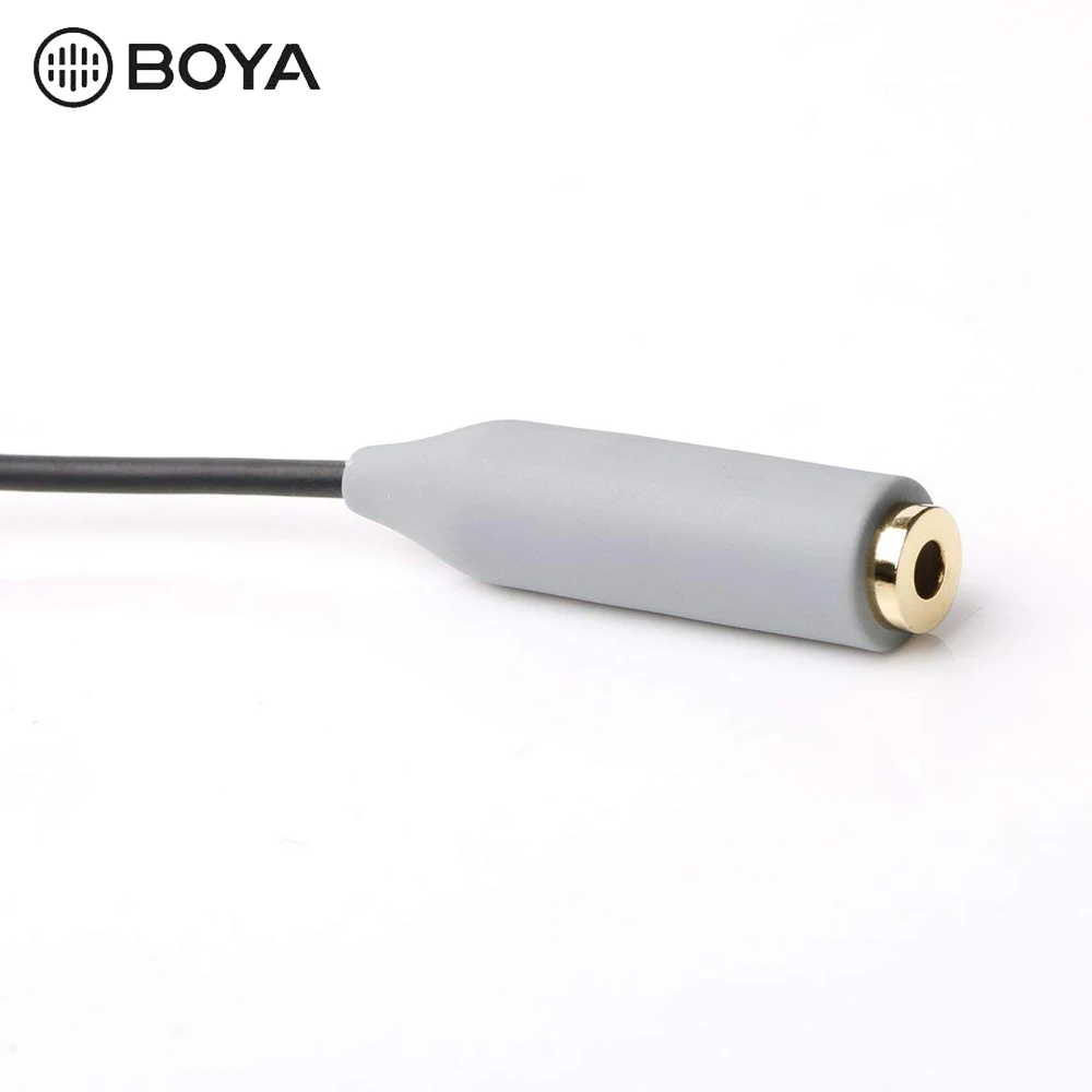 BOYA BY-CIP2 3,5 мм TRRS до TRS Кабель-адаптер для iPhone iPad iPod смартфон BY-WM5 BY-WM6 BY-WM8 аксессуары для микрофона