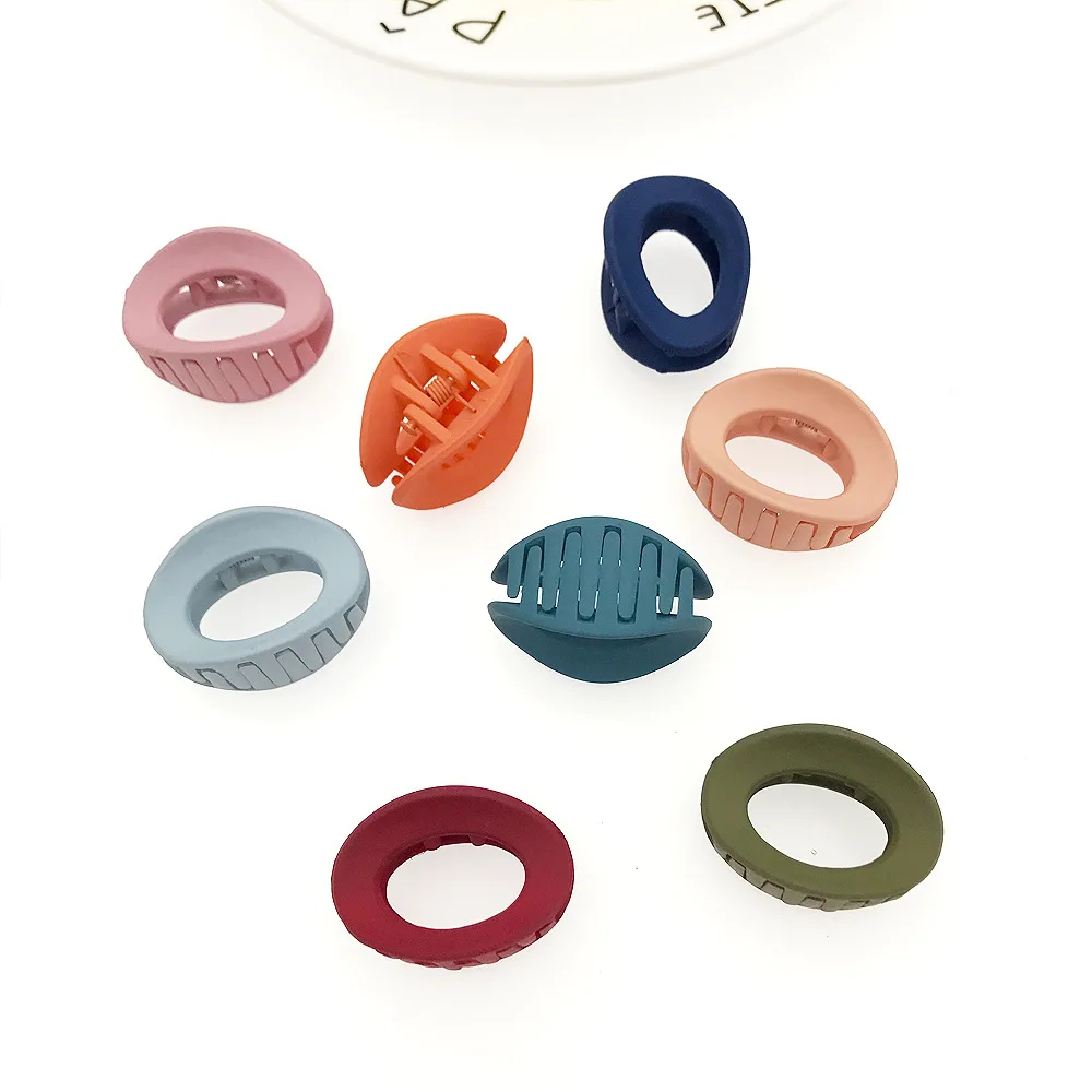 Женская заколка для волос в Корейском стиле матовая однотонная Заколка-краб