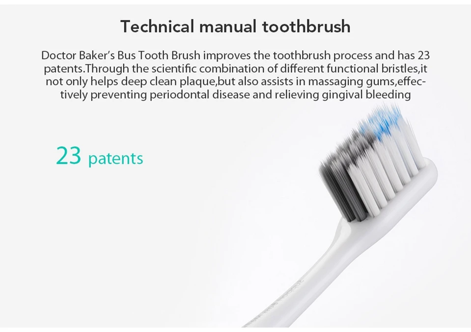 Горячее предложение Xiao mi Doctor B Tooth mi Bass метод Sandwish-Better шунт щеток 4 цвета включая походная коробка для mi jia Global 2