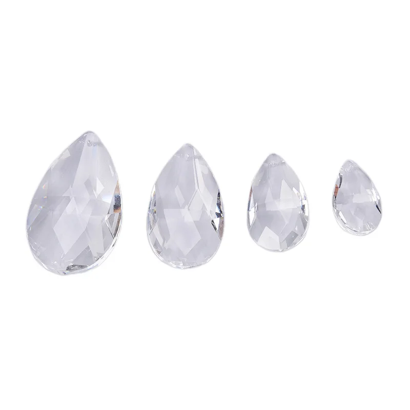 

38mm/50mm/63mm/76mm Clear Chandelier Glass Crystals Lamp Prisms Parts Hanging Drops Pendants 38mm-76mm Crystal Lamp Accessories
