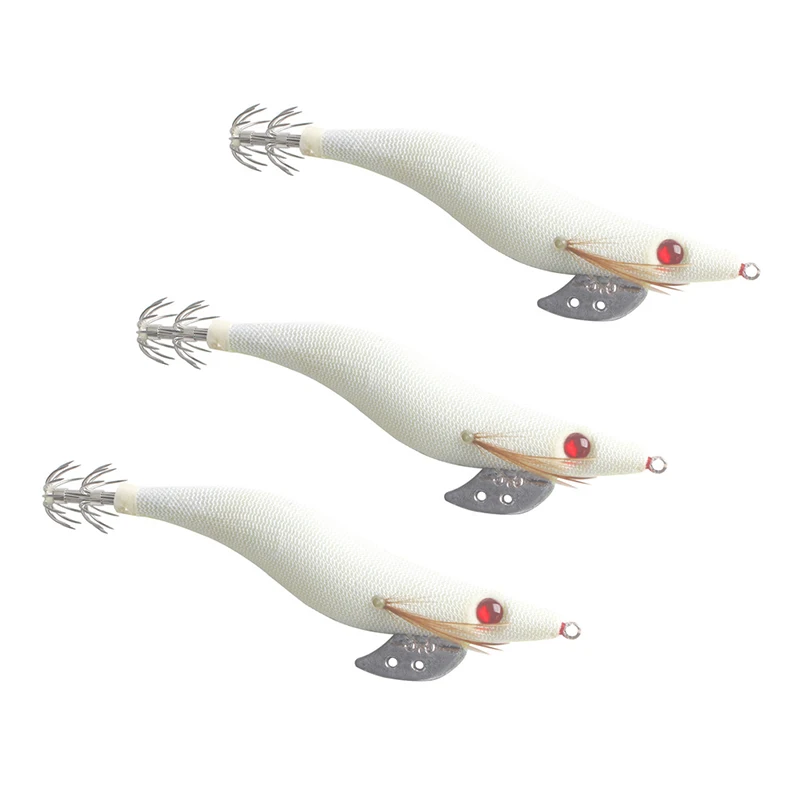 Светящаяся белая деревянная креветка двухслойные зонтик кальмары крюк