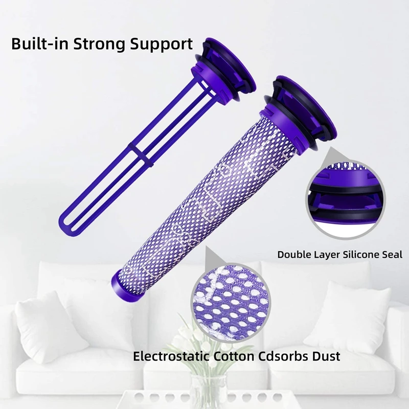 

Dyson V8, V7 Absolute Animal Motorhead, 2 HEPA Post Filter, 4 Pre Filter, 965661-01