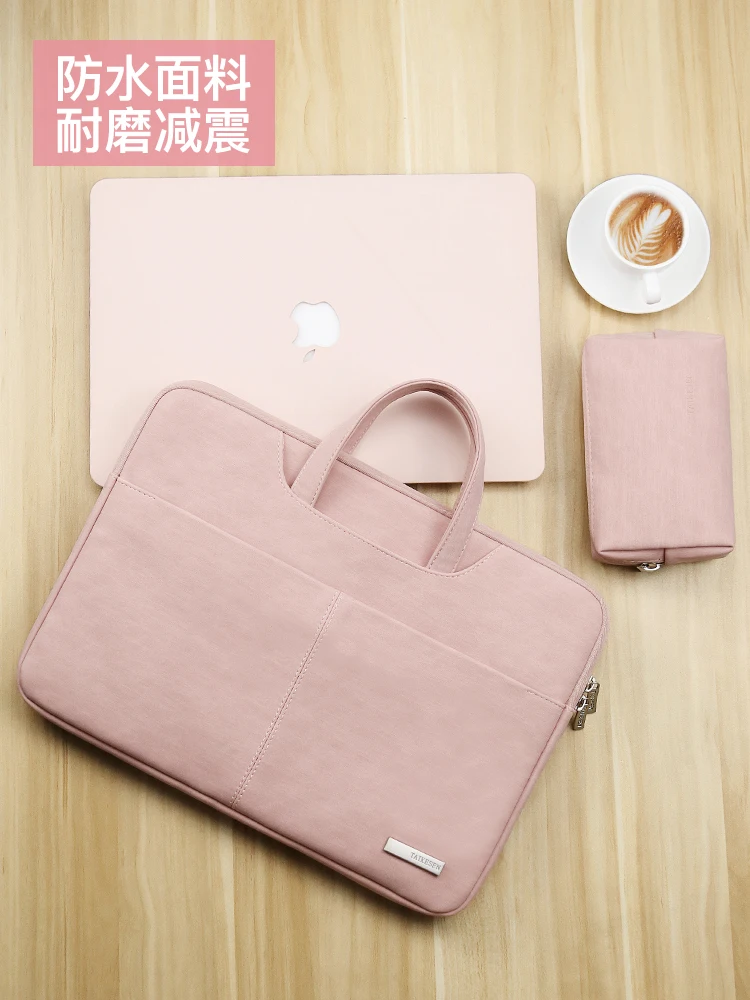 Laptop Bag for Ultrabook Handbag Laptop Men's Brief Case Fresh Literature and Art Fashion Business 14-Inch Computer Bag