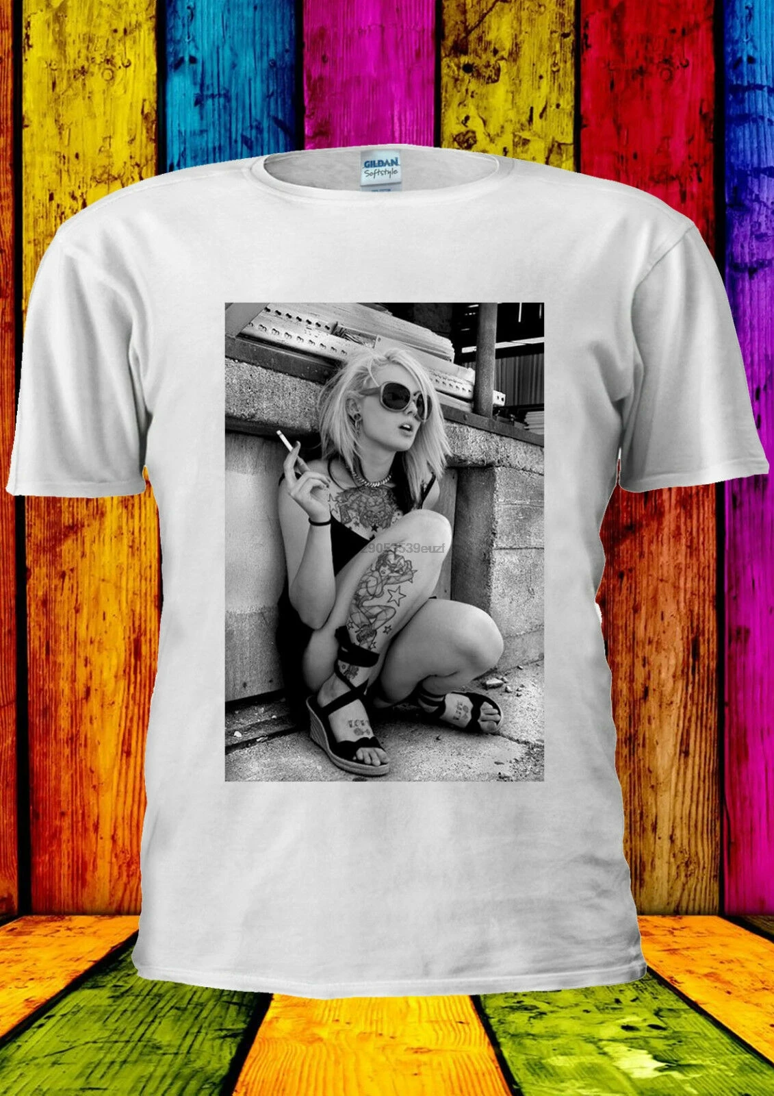 Cool Girl Smoking Amsterdam Tumblr T-Shirt S-3Xl Tank Top Men Women Unisex |
