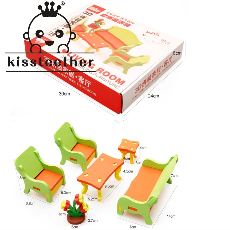 

Kisteether новый детский деревянный игровой домик кухня домашняя игрушка мини имитация забавная маленькая мебель пазл семейная игрушка подарок