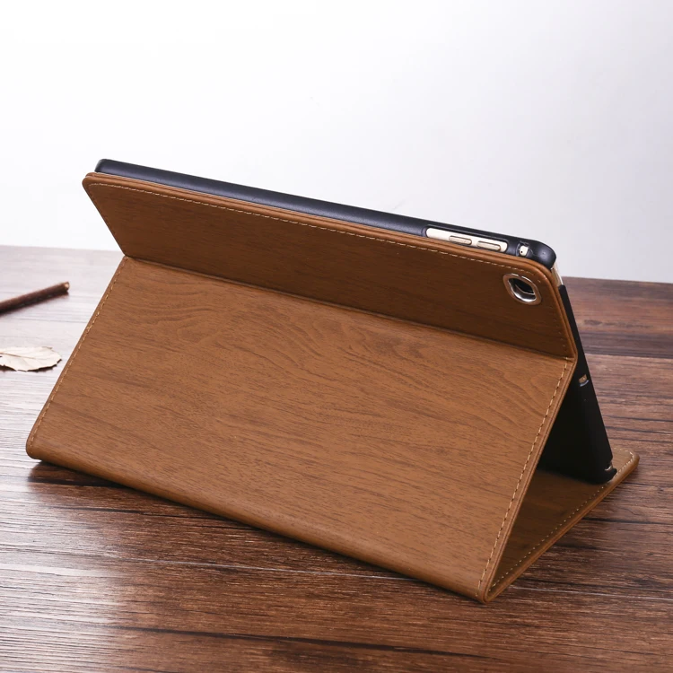 Для iPad Air 2 Air 1 чехол iPad 9,7 дюймов Анти-настоящая зернистая древесина PU кожаный умный чехол Чехол Авто Пробуждение чехол