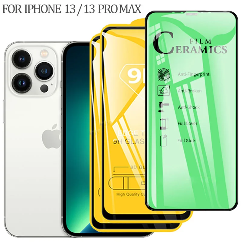 

9D cristal + Ceramic Glass for iphone13 mini protector pantalla iphone 13 pro accesories glasses iphone 13 pro camera apple iphon 12 13 max pro lamina de vidrio iphone 13 pro max screen protector