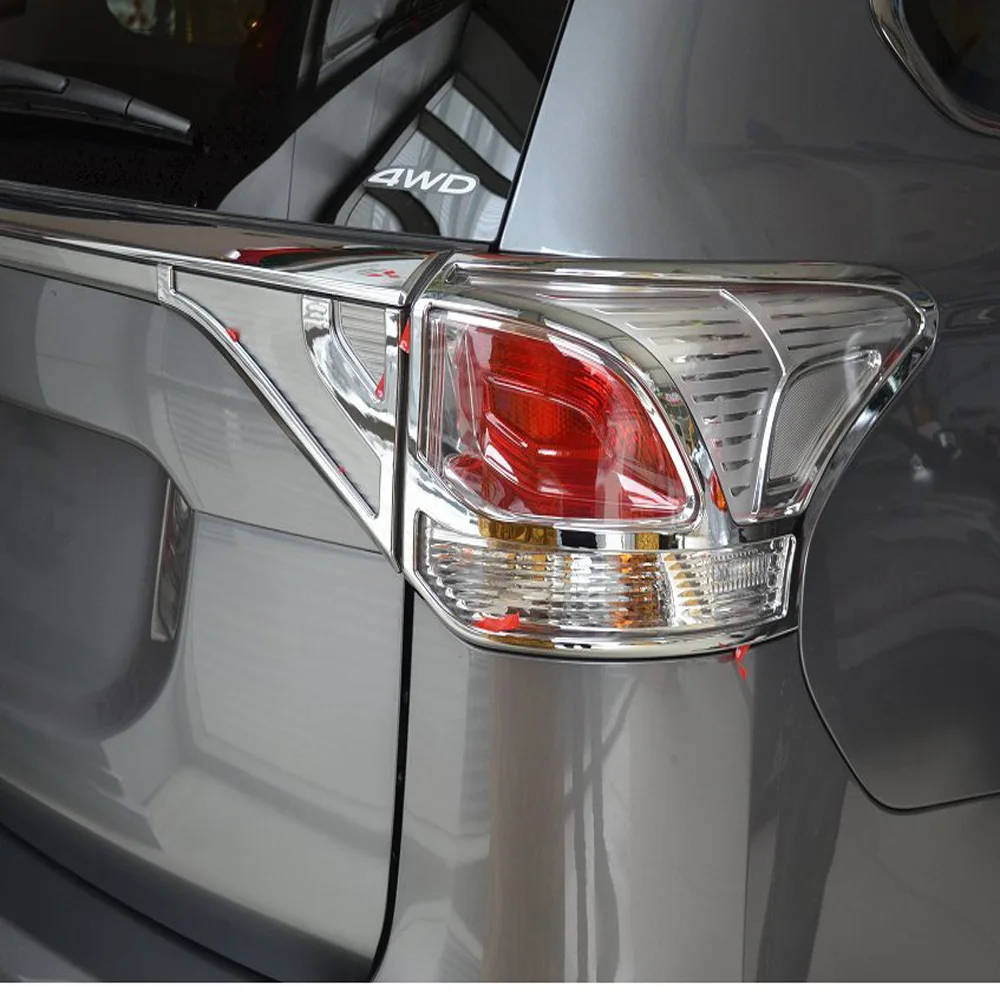 Voor Mitsubishi Outlander 2013 2014 2015 Abs Chrome Rear Tail Light Lampen Cover Trim Achterlicht Stickers Auto Styling Accessoires