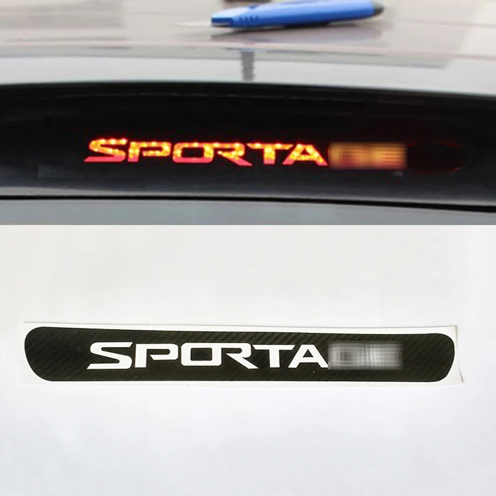 Матовая Черная Виниловая пленка из углеродного волокна для KIA SPORTAGE 2011- лампы стоп-сигнала наклейки для автомобиля