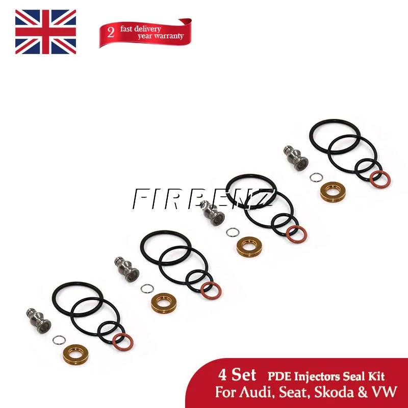 Комплект для ремонта уплотнения топливной форсунки 4 комплекта Audi Skoda VW Seat 1.9TDI