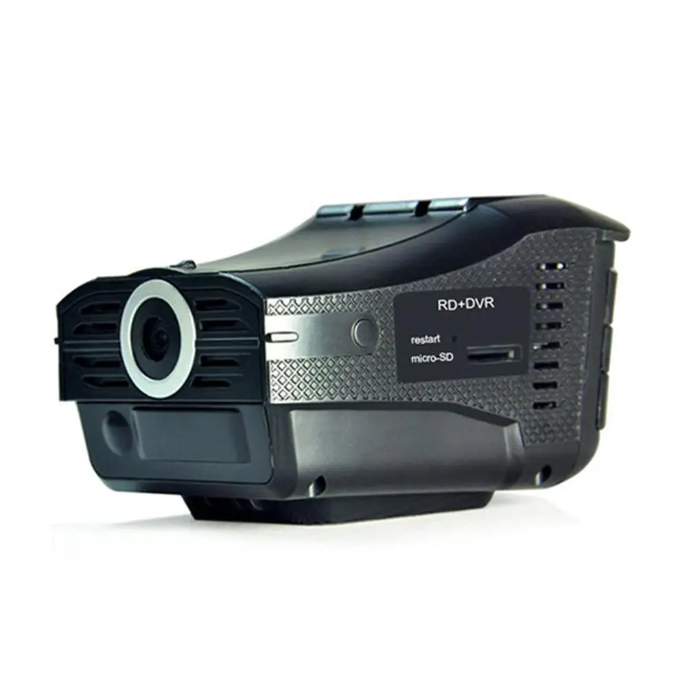 2 в 1 720P Автомобильный радар-детектор DVR 140 градусов детектор скорости русская