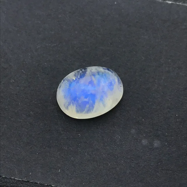 VANTJ натуральный лунный камень синего цвета драгоценные камни россыпьюовальным вырезом для Diy крепление для украшений для женщин вечерниеподарок оптовая продажа