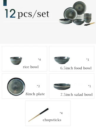 KINGLANG скандинавский столовый набор керамическая чаша и тарелки Бытовая Klin глазурованная посуда оптовая продажа набор посуды