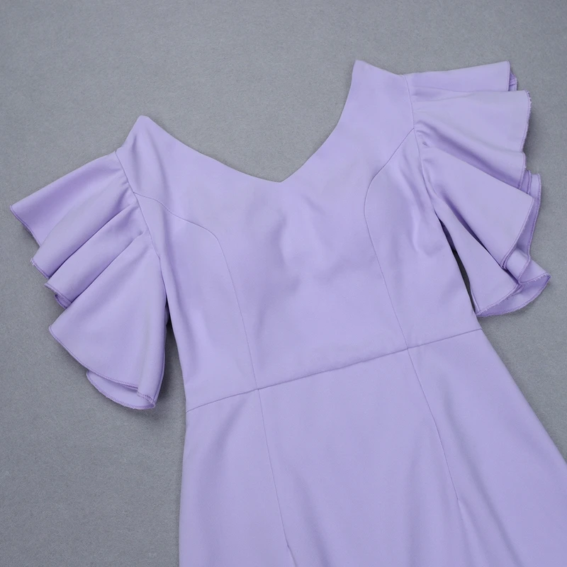 INDRESSME, женское вечернее платье, летнее платье, Vestidos, фиолетовое, с оборками, с бабочкой, без рукавов, с открытой спиной, женские сексуальные платья русалки