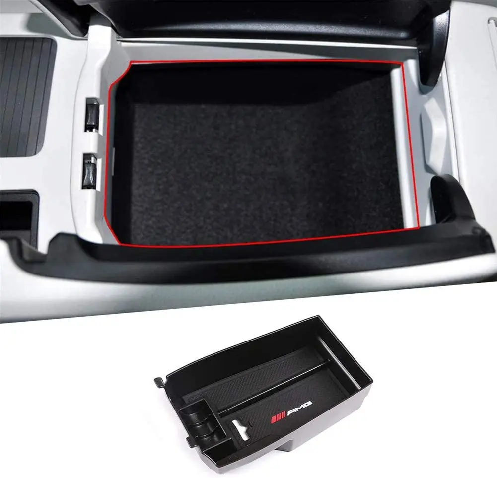 

ABS Plastic Central Armrest Storage Box for Mercedes-Benz C Class W204 C180 C200 C260 C300 2008-2013