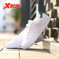 xtep men women skateboarding shoe couple leather unisex white stan sneakers casual breathable shoes 983218319266