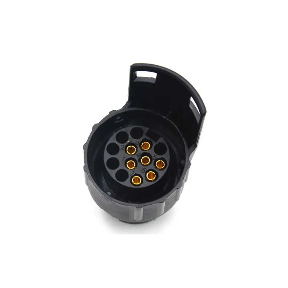 

1PCS Black 13Pin to 7 Pin Female Plug Adapter Electrical Converter Truck Trailer Vehicle Connector Car Accessories