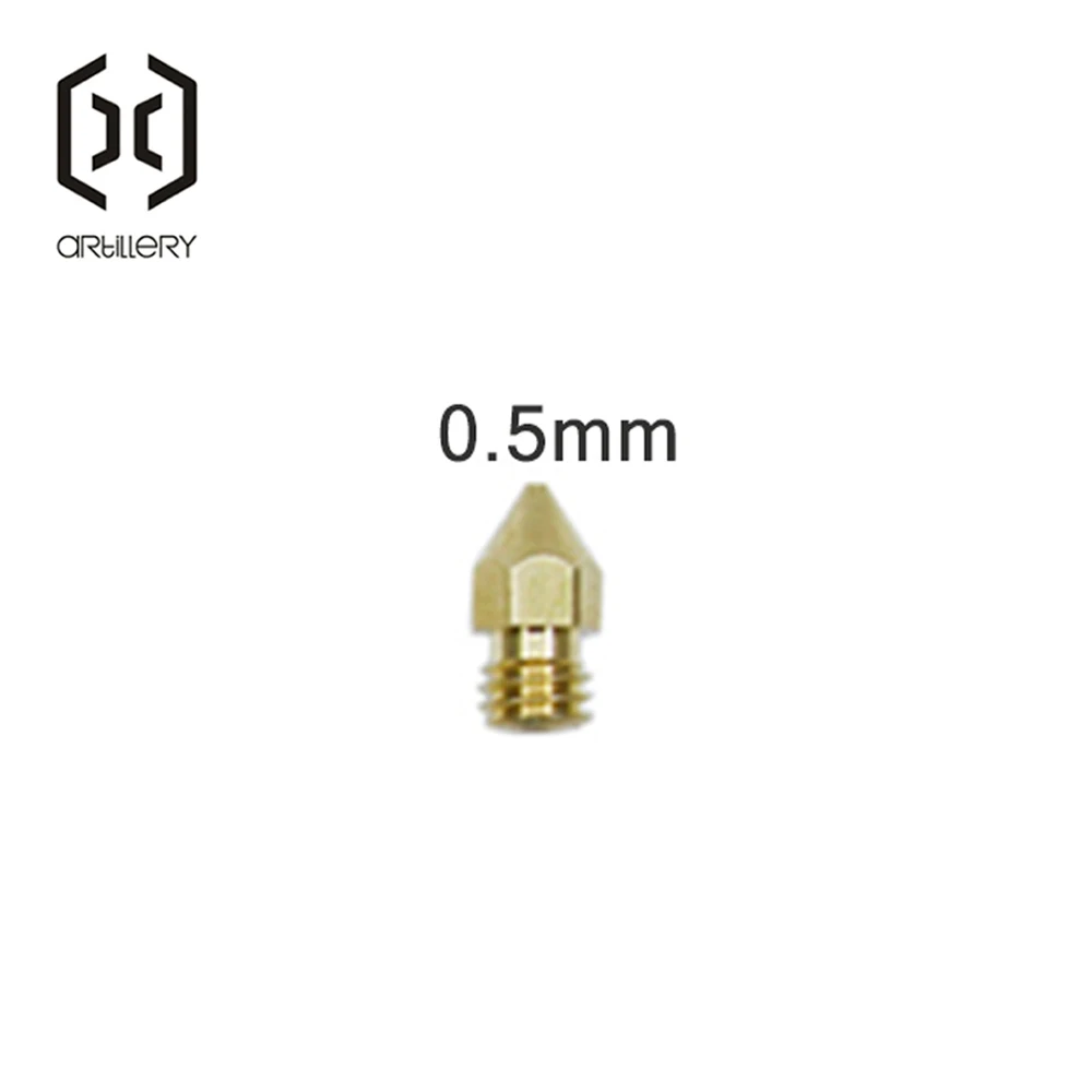 Сопло для 3D-принтера Artillery Hornet 10 шт./0 2/0 3/0 4/0 5/0 6 мм MK8 подходит наполнителя 1 75 -