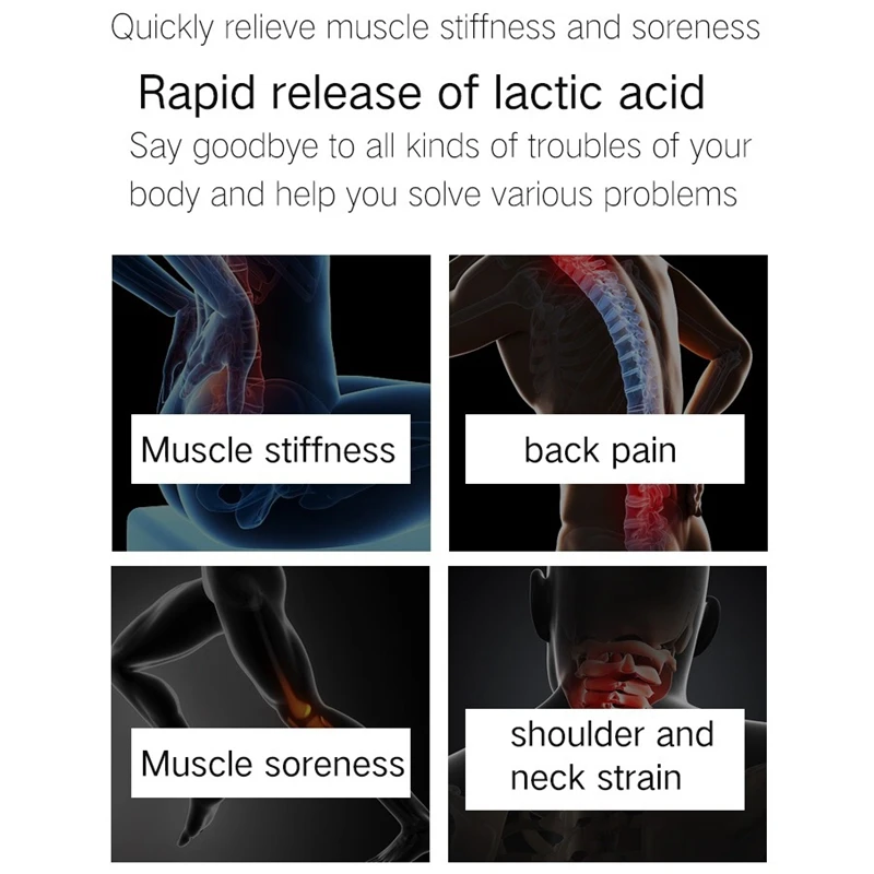 

Muscle Massage Machine Sport Therapy Body Relaxation Pain Relief Slimming Shaping Massager 6 Heads with Bag EU Plug