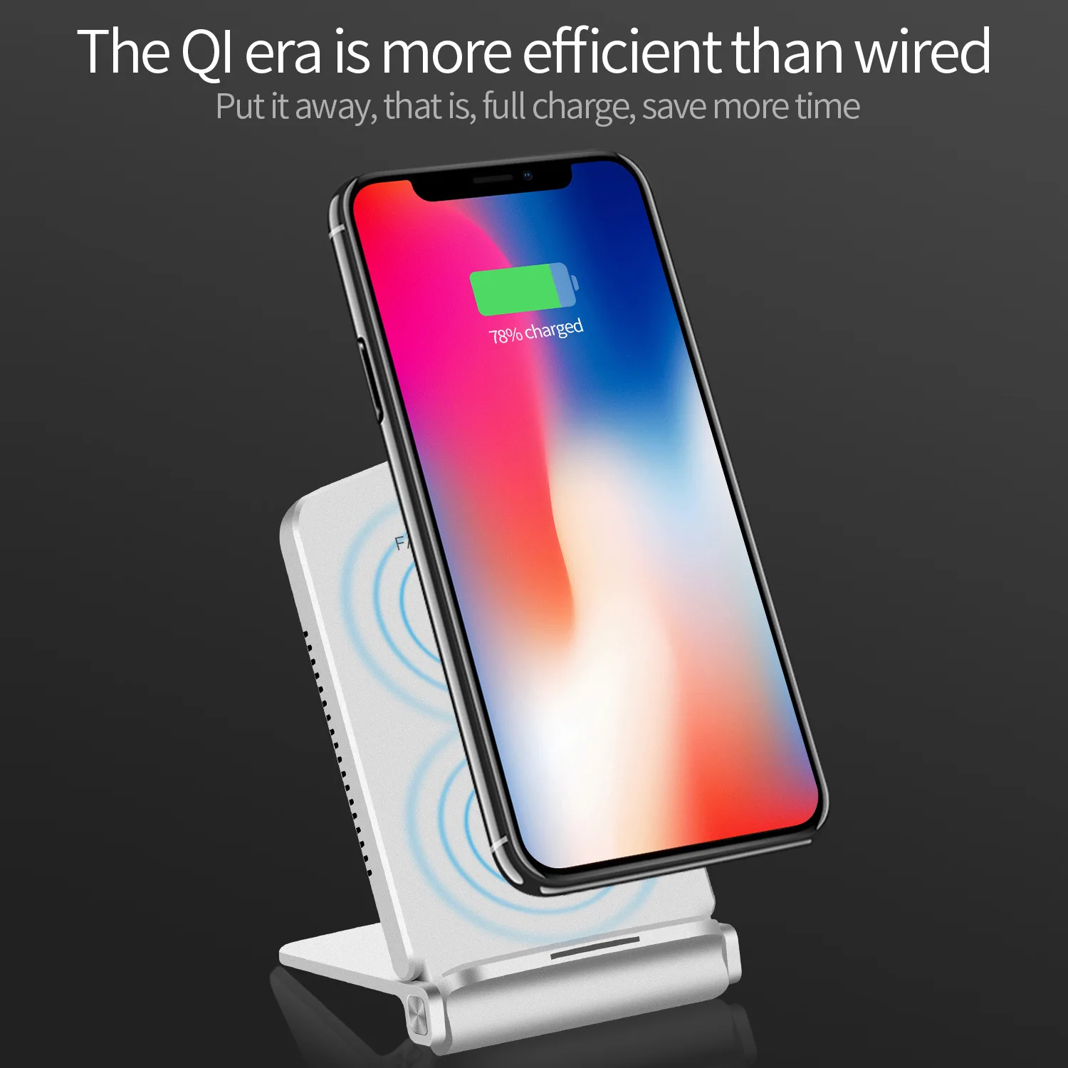 Беспроводное зарядное устройство 10 Вт для Iphone 11 12 Pro док-станция быстрой зарядки