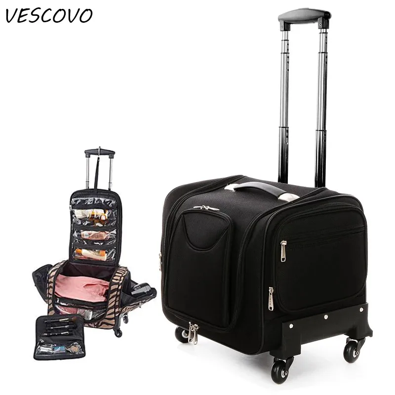 Женская многофункциональная сумка Спиннер VESCOVO на колесиках для багажа