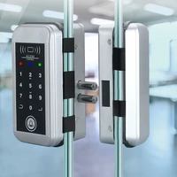 smart lock glass door lock office glass door passwordcard digital lock electronic lock singledouble door smart door lock