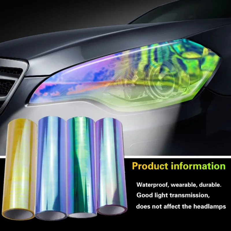 

30*120/60CM Car Headlight Film Tail Light Film Scratch Resistant Water-Resistan Chameleon Car Sticker Styling Accessories