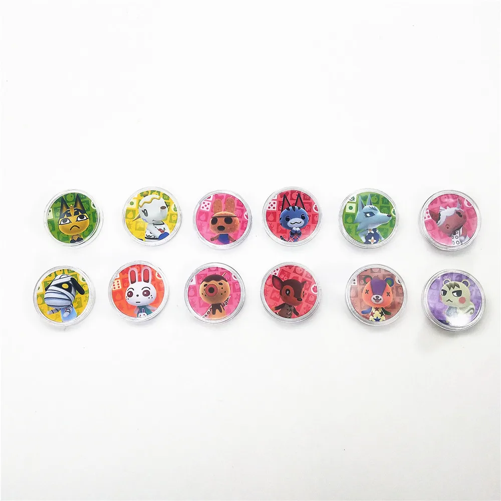12 шт. Популярная Монета с пересечением животных NFC карта амиибо для жителей дома