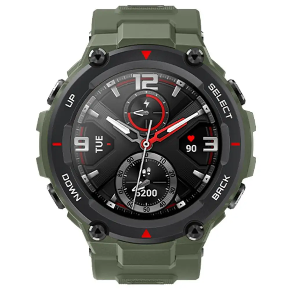[Free QCY] Новинка 2020 CES Amazfit T rex умные часы 5ATM Смарт GPS/GLONASS 20 дней MIL STD в режиме ожидания