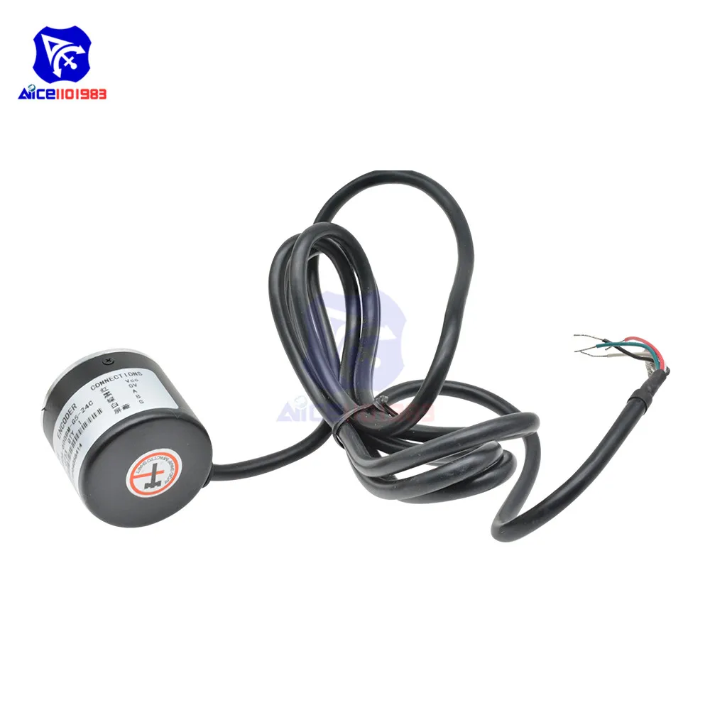 Diymore кодер 600 P/R фотоэлектрический инкрементный поворотный 5-24V AB два этапа 6 мм вал