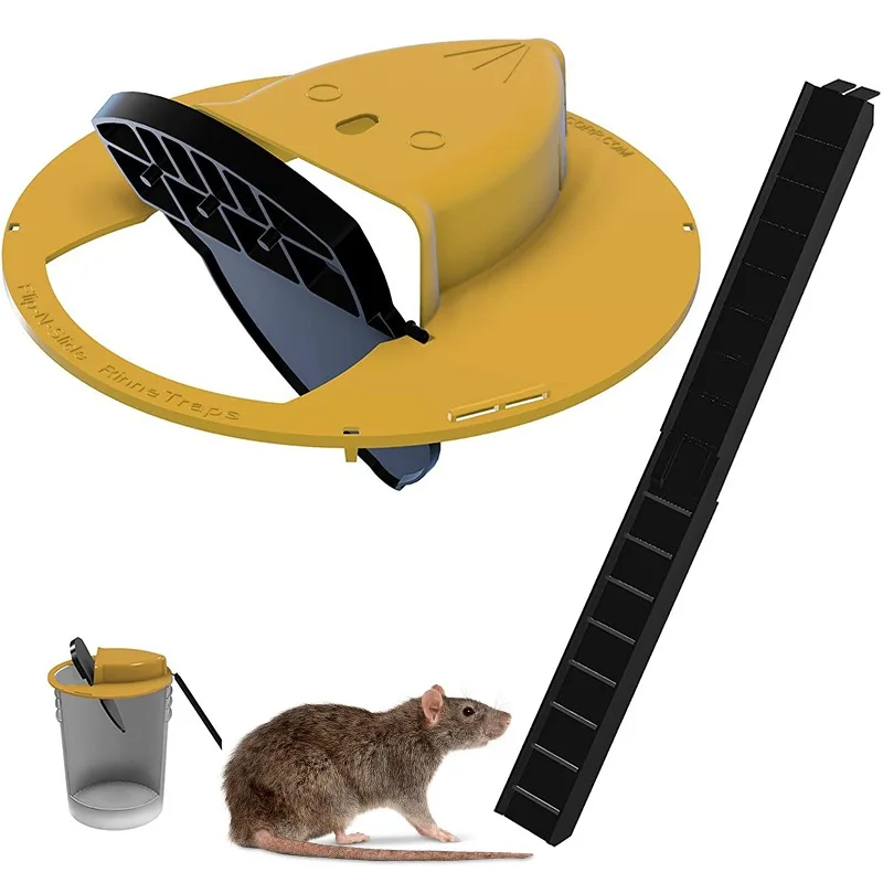 

Flip and Slide Bucket Lid Rat Trap Auto Reset Mouse Trap for Mice Reusable Mousetrap Catcher Humane Or Lethal Trap Wholesale