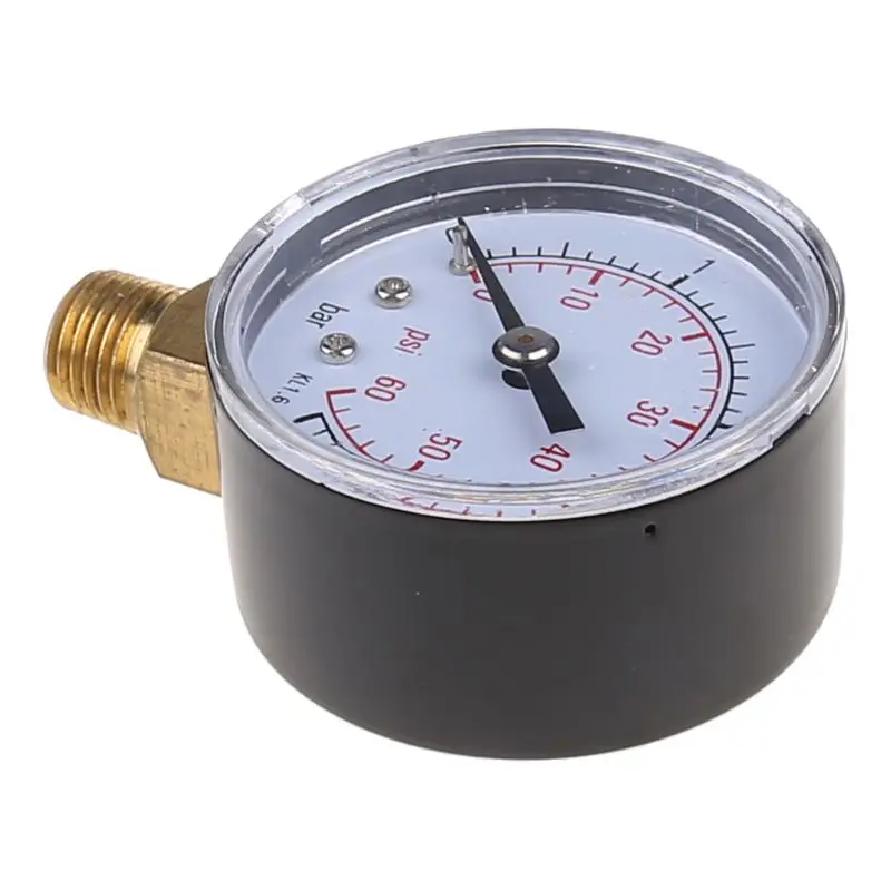 

0-60PSI Mini Pressure Gauge Meter Pool Spa Filter Water Pressure Gauge Measuring Tool 1/4" NPT