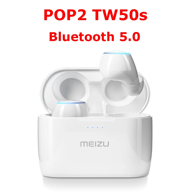 POP2 TW50S Официальный Meizu POP 2 TW50S Bluetooth 5,0 наушники настоящие беспроводные наушники IP5X водонепроницаемые спортивные наушники-вкладыши для смартфонов - Цвет: POP2 TW50S