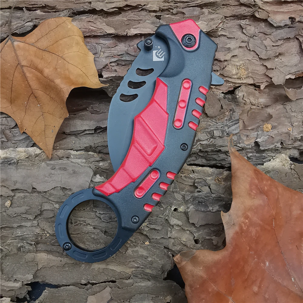 Открытый тактический походный охотничий карманный складной нож Karambit аварийное