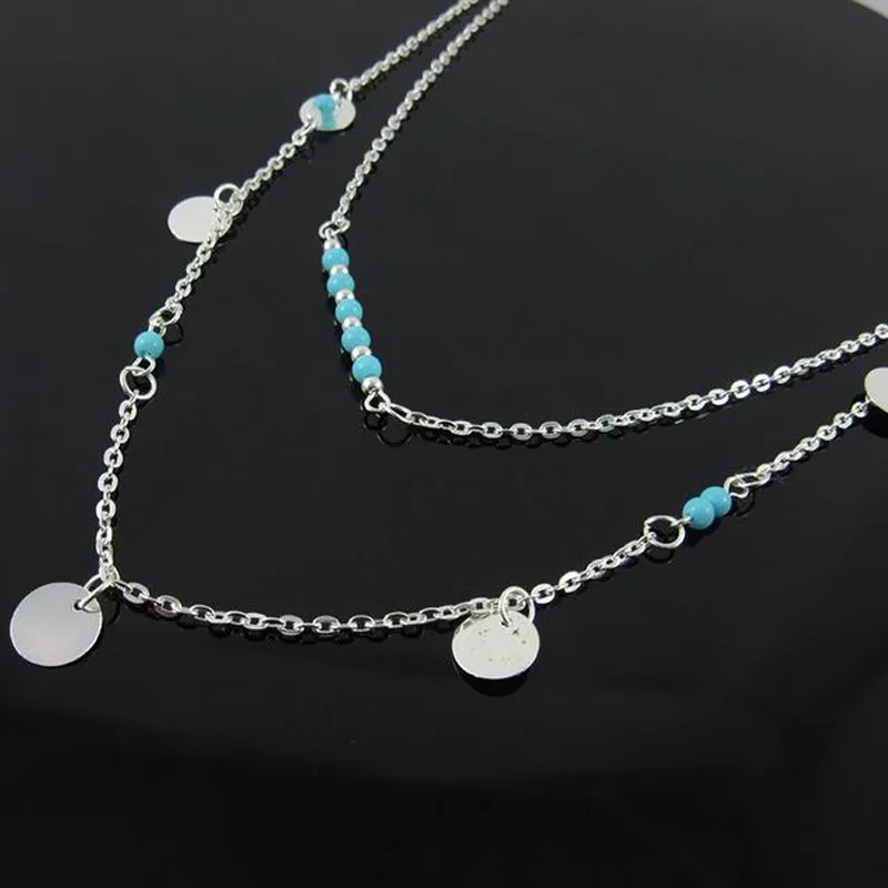 8-Silver Новая мода, простое ожерелье с подвеской в виде звезды и Луны для женщин, новинка, Bijoux, длинное массивное ожерелье, модное ювелирное изделие - Окраска металла: 8-Silver